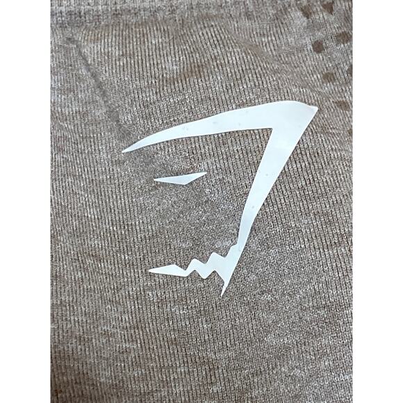 Gymshark Women's Tan Mid Rise Yoga Workout Running Athletic Biker Shorts Size S - Picture 3 of 3